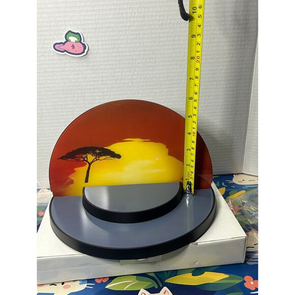 Swarovski Crystal Lion King Sunset Display #1075953 Stand With Box - Picture 3 of 12